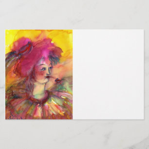 Papeterie PINKY CLOWN, rose fuchsia jaune blanc