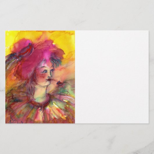 Papeterie PINKY CLOWN, rose fuchsia jaune blanc (Devant)