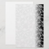 Papeterie Pirate de roche de Goth d'os croisés de crânes (Devant / Derrière)