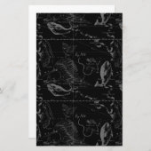 Papeterie Pisces Constellation Map par Hevelius 1690 (Devant / Derrière)