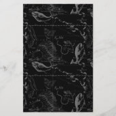 Papeterie Pisces Constellation Map par Hevelius 1690 (Devant)