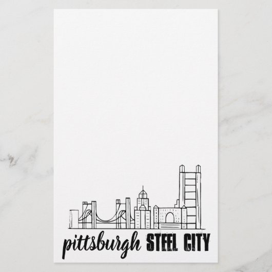 Papeterie Pittsburgh Skyline (Devant)