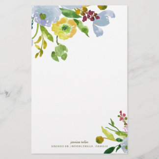 Papeterie PixDezines Fond aquarelle floral / DIY