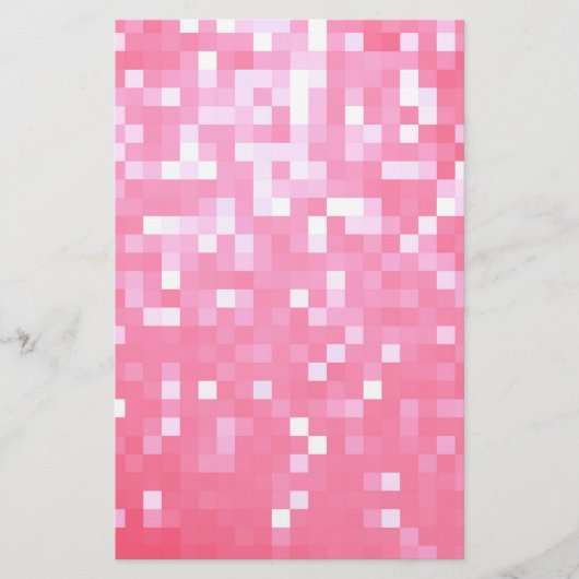 Papeterie Pixel rose étincelle (Devant)