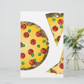 Papeterie pizza à paillettes (Debout devant)