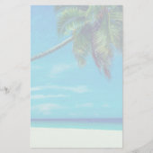Papeterie Plage de sable blanc avec palmier tropical (Devant)
