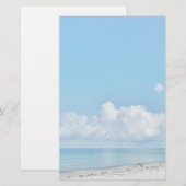 Papeterie Plage de sable blanc Stationnaire (Devant / Derrière)