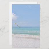 Papeterie Plage de sable blanc Stationnaire (Devant / Derrière)