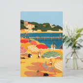 Papeterie Plage vintage Côte d'Azur (Debout devant)