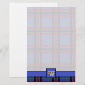 Papeterie Plaid Aux Tons Bijoux (Devant / Derrière)