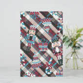 Papeterie Plaid Blue Burgundy (Debout devant)