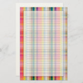 Papeterie Plaid écossais abstrait (Devant / Derrière)