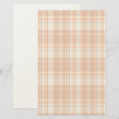 Papeterie Plaid orange (Devant / Derrière)