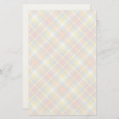 Papeterie Plaid Pastel Stripe (Devant / Derrière)