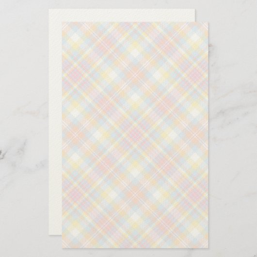 Papeterie Plaid Pastel Stripe (Devant / Derrière)