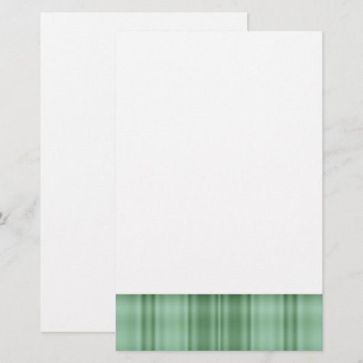 Papeterie Plaid vert (Devant / Derrière)