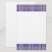 Papeterie Plaids violets (Devant / Derrière)