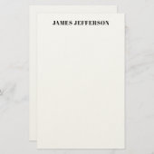 Papeterie Plaine minimaliste moderne tendance (Devant / Derrière)