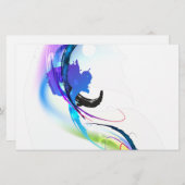 Papeterie Plaques de peinture de couleur de matin Abstraites (Devant / Derrière)