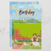 Papeterie Plat-Tasse Pique-Nique Personnalisé Désirs D'Anniv (Devant / Derrière)