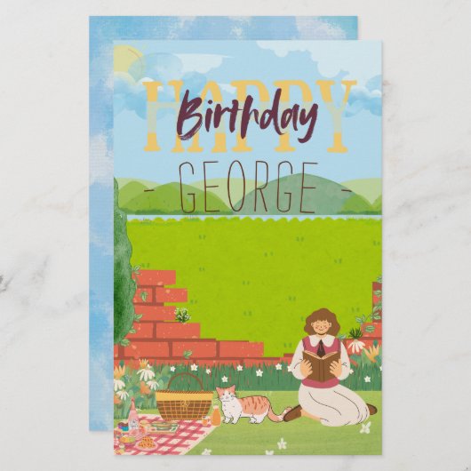 Papeterie Plat-Tasse Pique-Nique Personnalisé Désirs D'Anniv (Devant / Derrière)