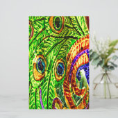 Papeterie Plumes de paon (Debout devant)