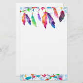 Papeterie Plumes et perles (Devant / Derrière)