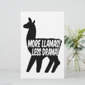 Papeterie Plus de lamas moins de drame (Debout devant)