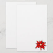 Papeterie Poinsettia (Devant / Derrière)