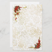 Papeterie Poinsettia Bells (Devant / Derrière)