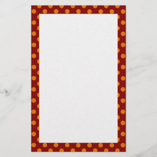 Papeterie Pointe Orange Polka