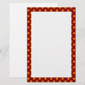 Papeterie Pointe Orange Polka (Devant / Derrière)