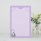 Papeterie Points des étiquettes de chien N (Debout devant)