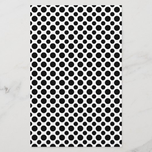 Papeterie Points noirs et blancs grands et petits (Devant)