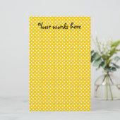 Papeterie Pois jaune et blanc (Debout devant)