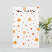 Papeterie Pois orange multicolore (Debout devant)
