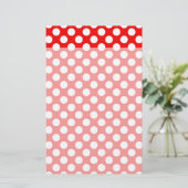 Papeterie Pois rouges et blancs (Debout devant)