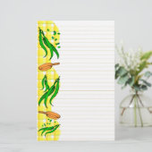 Papeterie Pois verts Poêle Poêle Papier à Papier Retro (Debout devant)