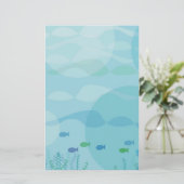 Papeterie poisson et eau (Debout devant)