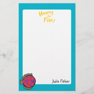 Papeterie Poisson Polka-Dot rose et orange