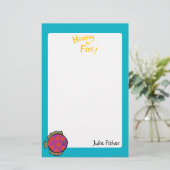 Papeterie Poisson Polka-Dot rose et orange (Debout devant)