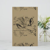 Papeterie Poissons Constellation Hevelius 1690 Décor (Debout devant)