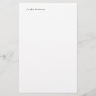 Papeterie Police Classique Professionnel Minimaliste Nom Sim