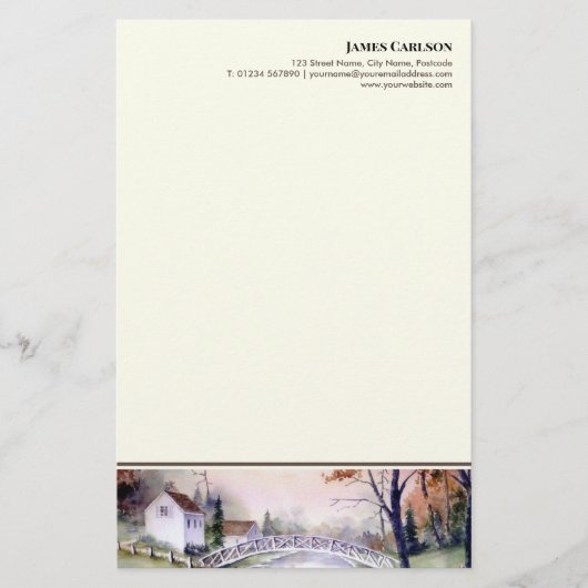 Papeterie Pont en forme de papier (Devant)