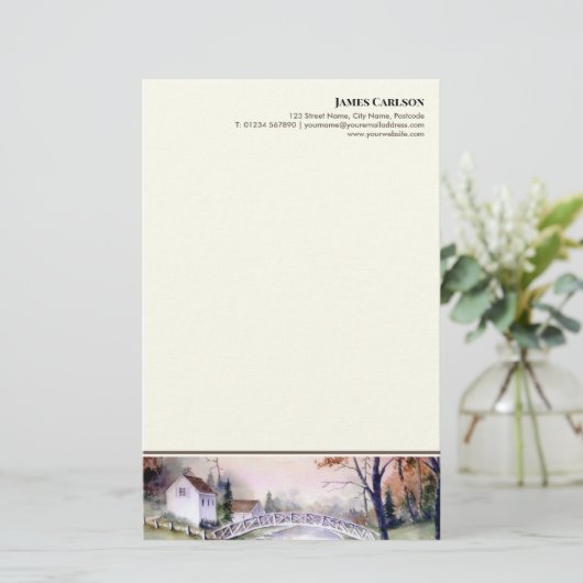 Papeterie Pont en forme de papier (Debout devant)