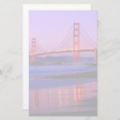 Papeterie Pont Golden Gate à Baker Beach au coucher du solei (Devant / Derrière)