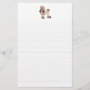 Papeterie Poodle — Afficher le manteau : Papier recouvert