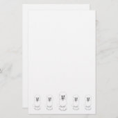 Papeterie Poodle Dog Design (Devant / Derrière)