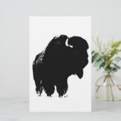 Papeterie Pop Art Buffalo Bison Silhouette (Debout devant)