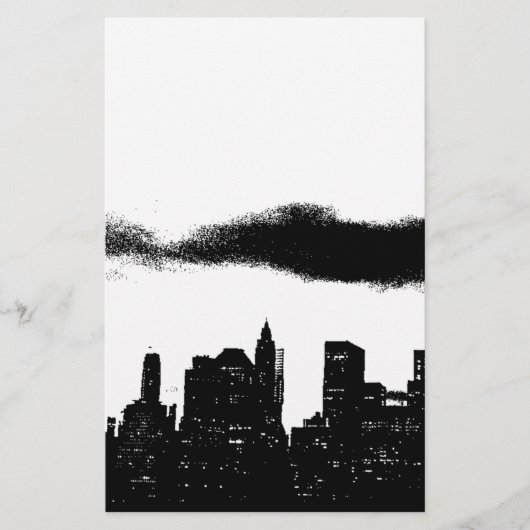 Papeterie Pop Art Noir Blanc NYC New York City (Devant)